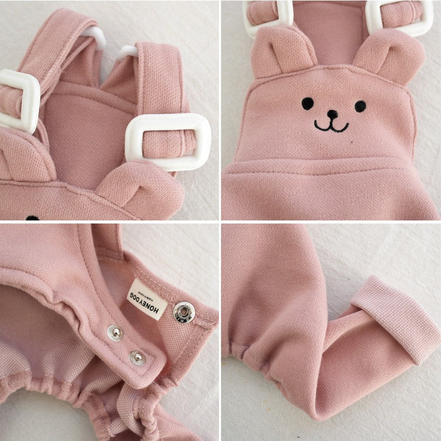 クマのサスペンダーパンツ