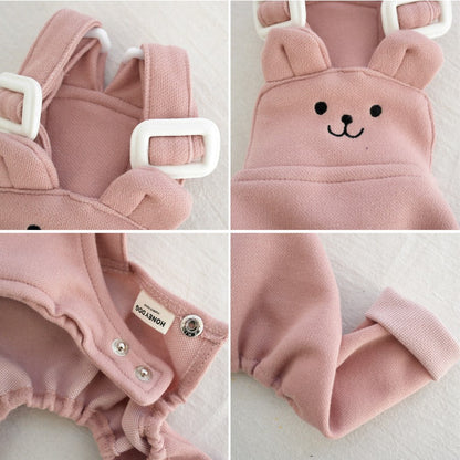 クマのサスペンダーパンツ